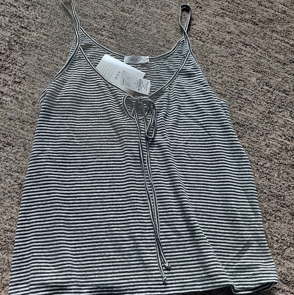 Neiman Marcus A.L.C black/white tank top